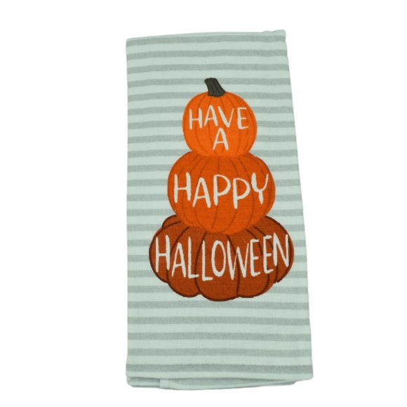 Nicole Miller Halloween Kitchen Towels Set of 2 New - Picture 2 of 4